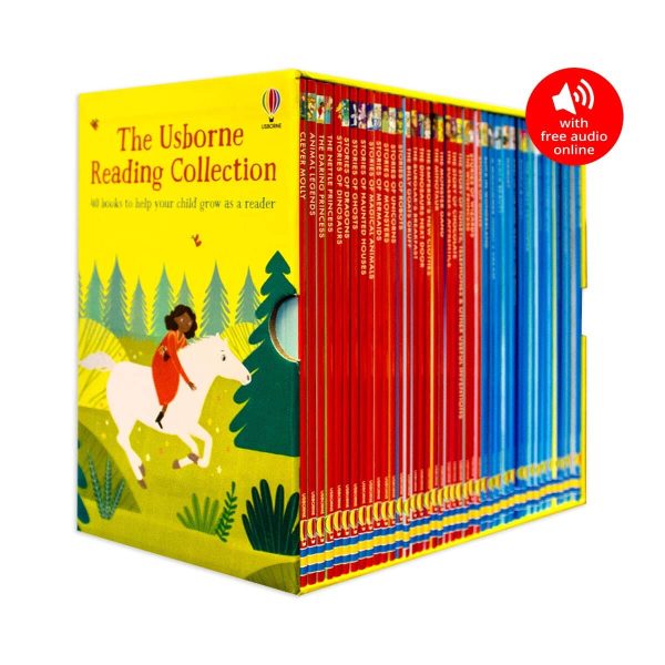 The Usborne Reading 40 Books Collection Box Set (with Free Audio Online) - Ages 5+ - Paperback Sale