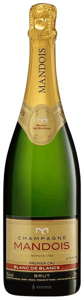 Mandois - Blanc de Blancs Brut Champagne Premier Cru 2017 (750ml) For Cheap